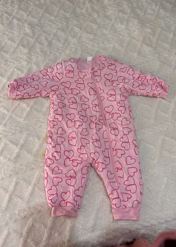 Kız Çocuk Pembe Fermuarlı Tulum