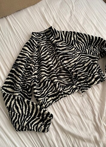 Bershka zebra desenli ceket