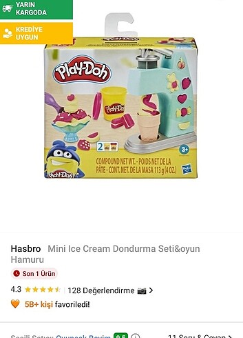 Play doh oyun hamuru #dondurma oyunu