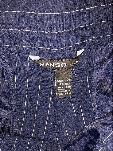 xs Beden lacivert Renk Mango pantolon