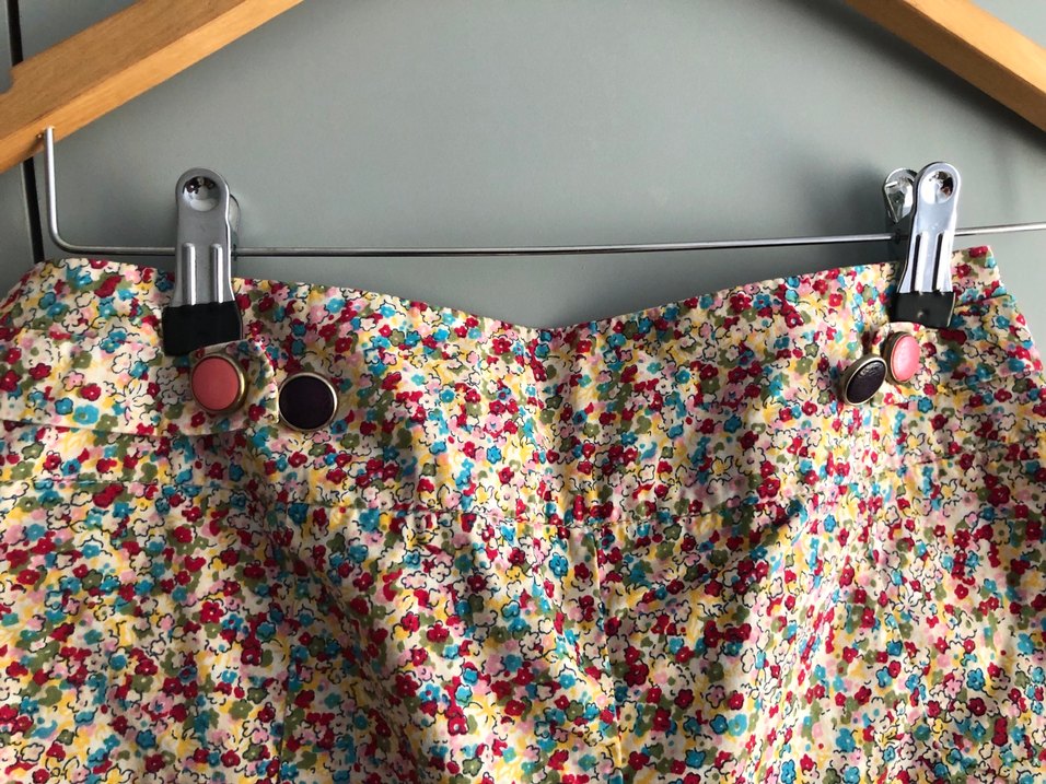Çiçek Desenli Pamuklu Mini Hamile Şortu - Görsel 5