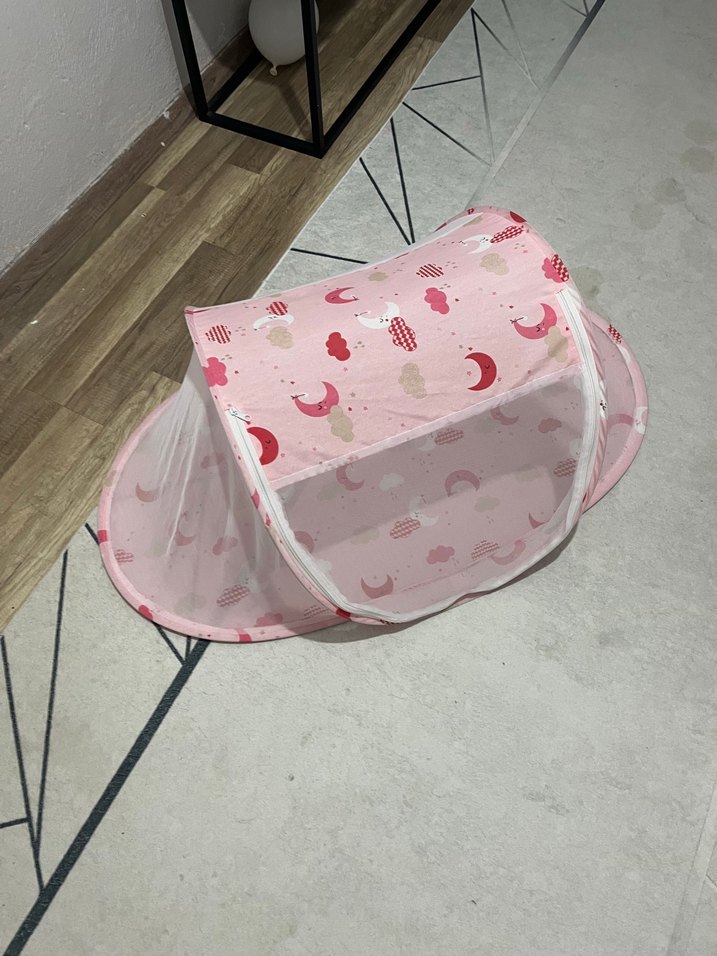 Pembe Desenli Çocuk Uyku Filesi - Görsel 2