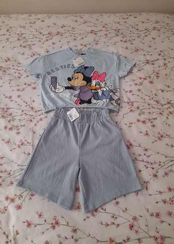 LC Waikiki mickey şort takım