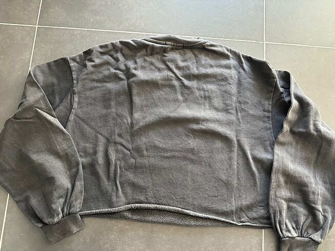 s Beden gri Renk BERSHKA sweat tshirt