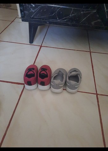 Gri Çocuk Spor Ayakkabı Velcro - Görsel 3