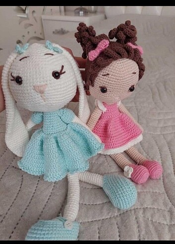 Amigurimi tavsan ve bebek