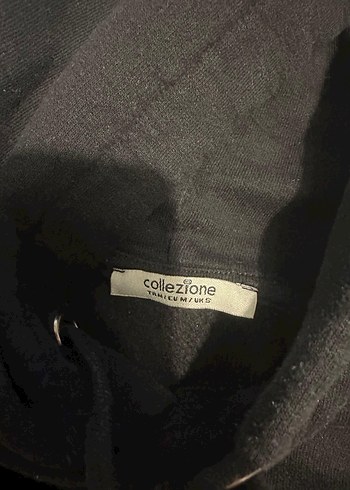 s Beden Siyah Kapüşonlu Kadın Sweatshirt