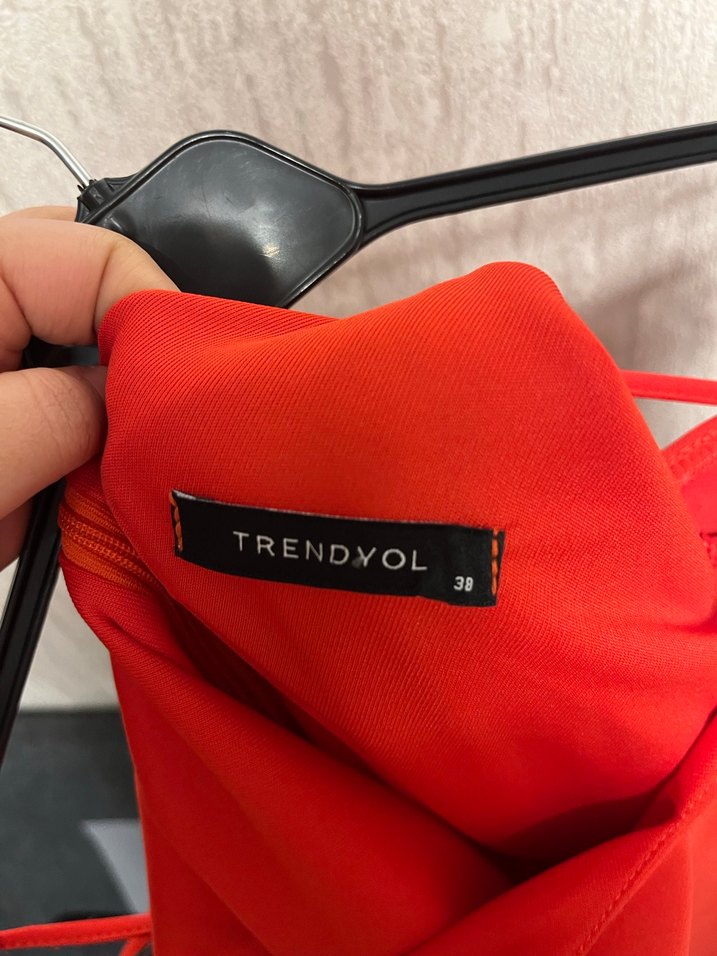 Drapeli Straplez Midi Elbise - Görsel 4