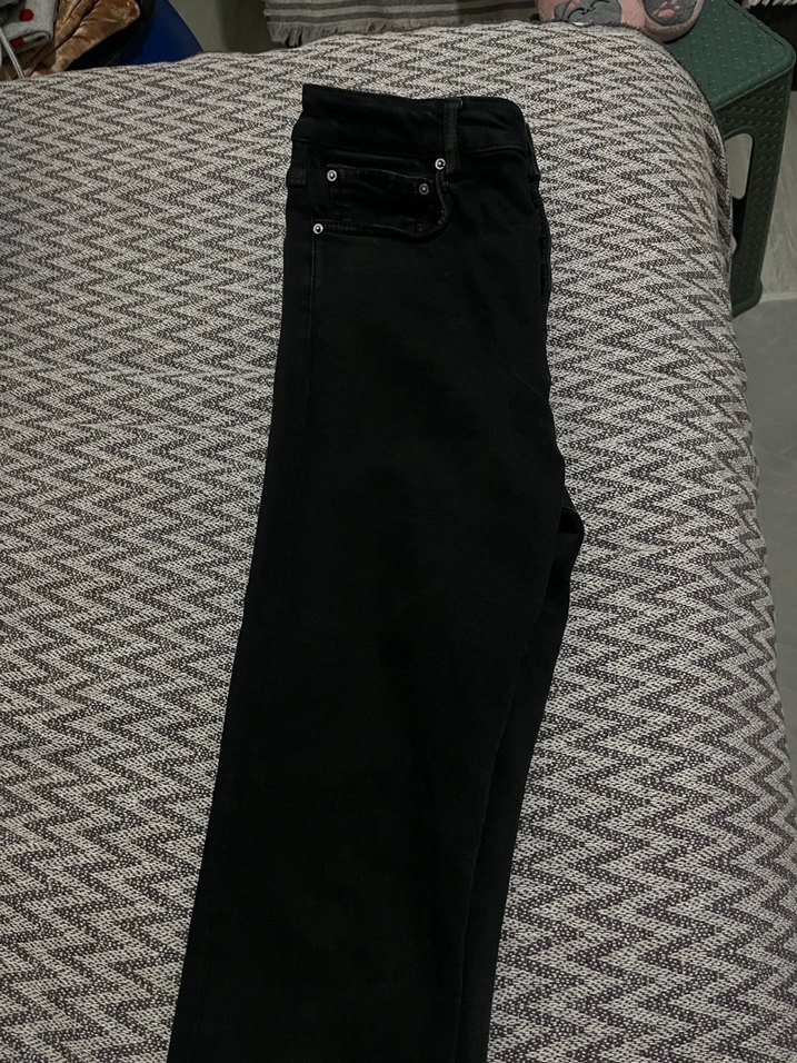 Siyah Zara Kadın Kot Pantolon - Görsel 4