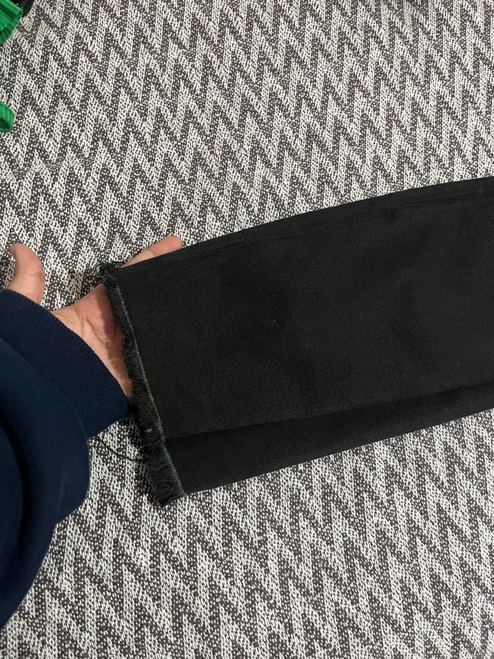 Siyah Zara Kadın Kot Pantolon - Görsel 5