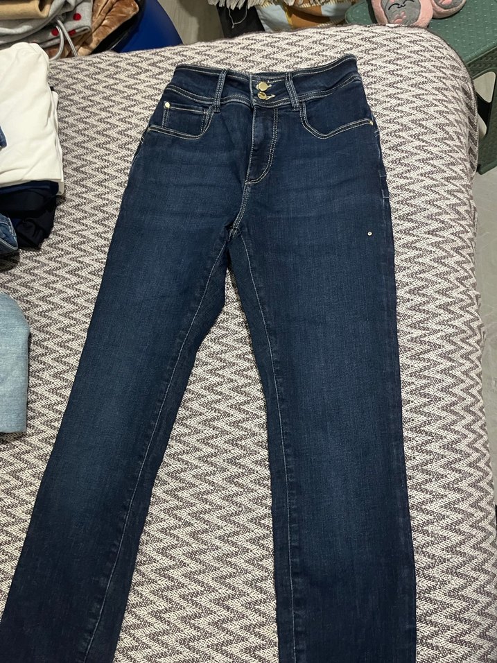 Kadın Lacivert Kot Pantolon - Görsel 3