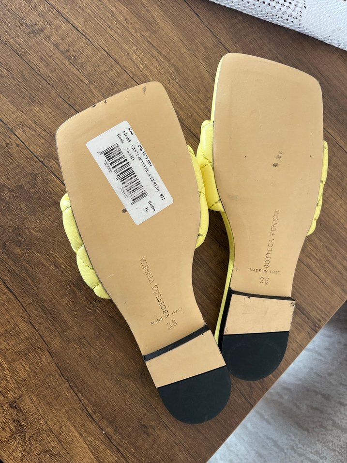 Sarı Topuklu Kadın Terlik - Görsel 4