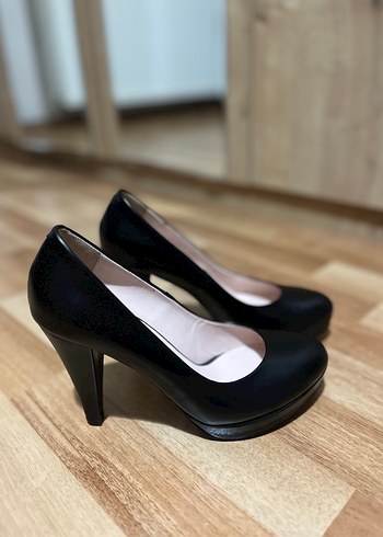 Kadın Siyah Platform Topuklu Stiletto - Görsel 4