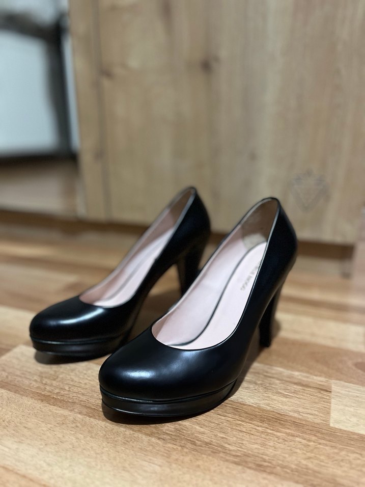 Kadın Siyah Platform Topuklu Stiletto - Görsel 2