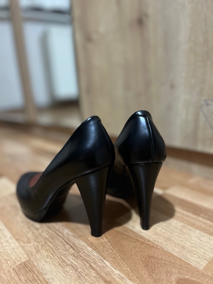 Kadın Siyah Platform Topuklu Stiletto - Görsel 3