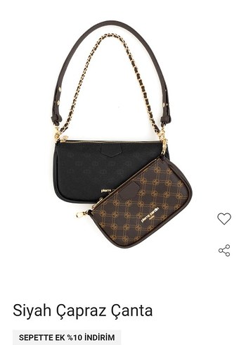 Pierre Cardin Zincir Detaylı Kahverengi Çapraz Çanta - Görsel 3