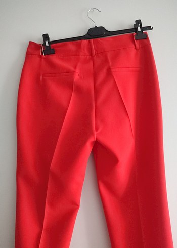 ekol marka mercan renkli Kadın Kumaş Pantolon - Görsel 5