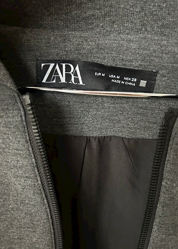 Zara gri bomber ceket - Görsel 2