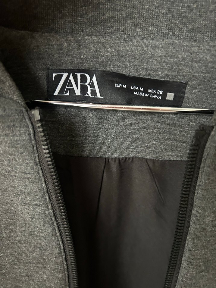 Zara gri bomber ceket - Görsel 2