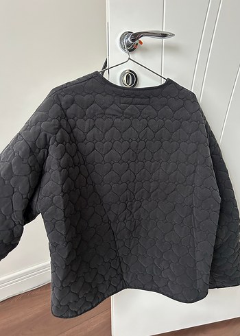 Zara siyah kalp detaylı ceket - Görsel 3