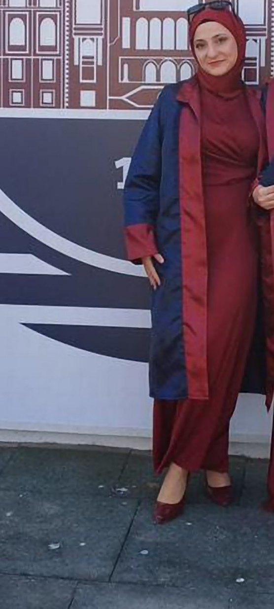 Bordo Uzun Boy Tesettür Mezuniyet Elbisesi - Görsel 3