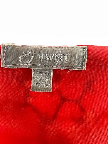 40 Beden kırmızı Renk Twist Kısa Elbise %70 İndirimli.