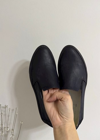 Siyah Minimalist Kadın casual Ayakkabı - Görsel 4