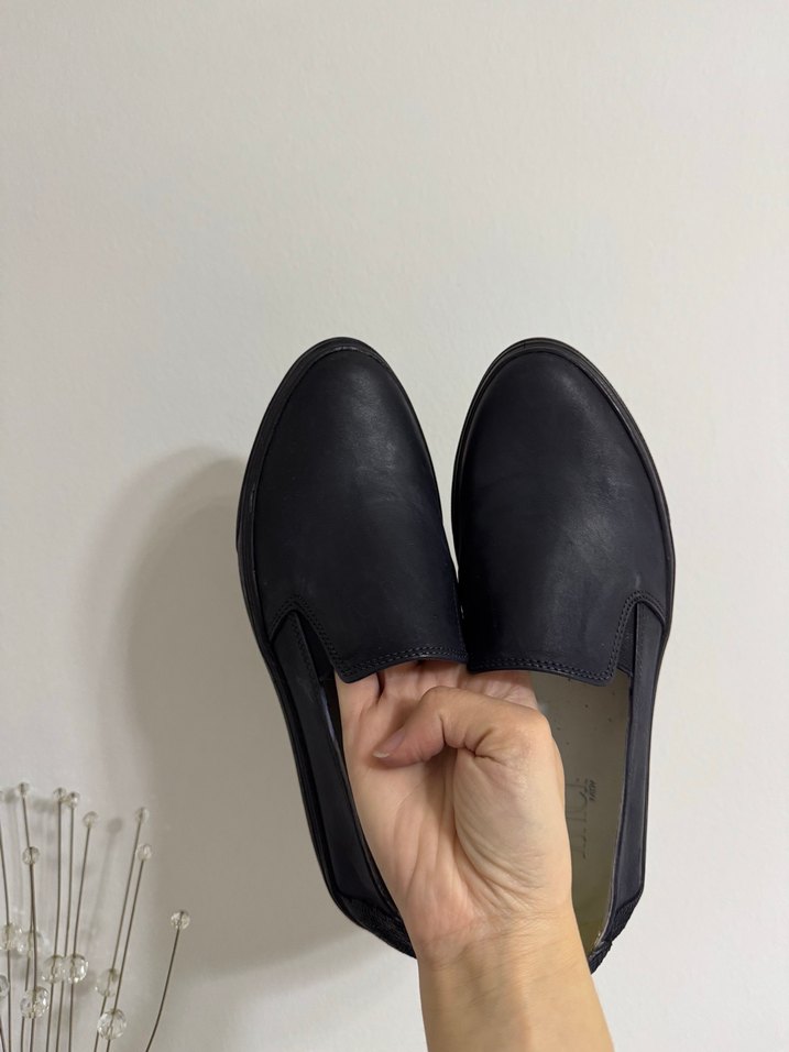 Siyah Minimalist Kadın casual Ayakkabı - Görsel 4