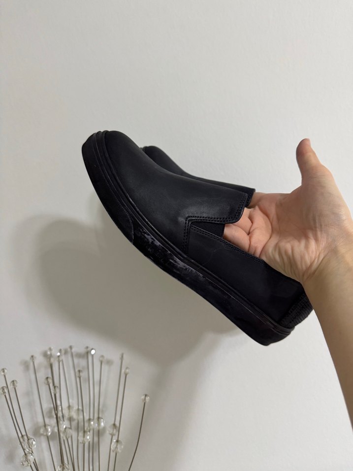 Siyah Minimalist Kadın casual Ayakkabı - Görsel 2