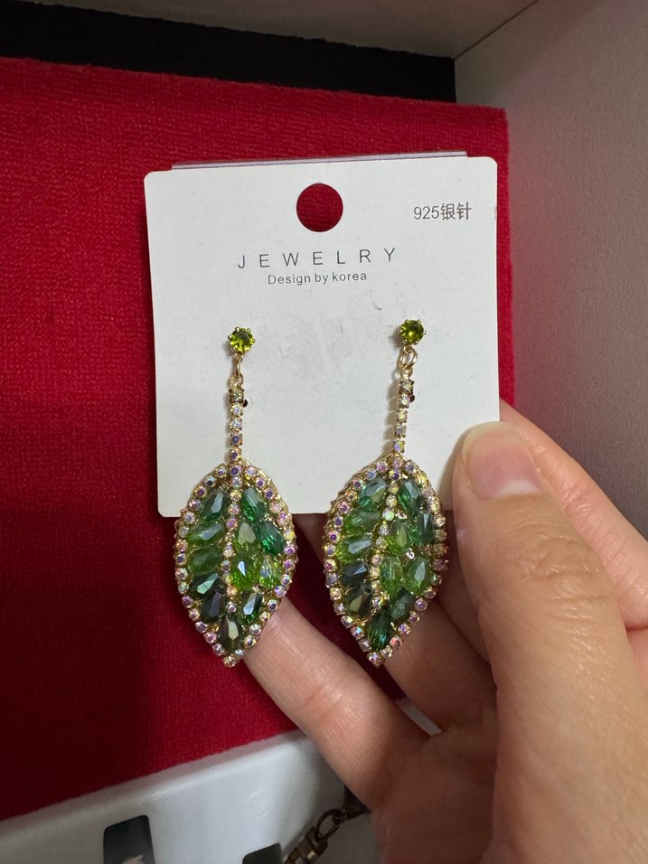 Yeşil Payetli Midi Kadın Küpeler - Görsel 2