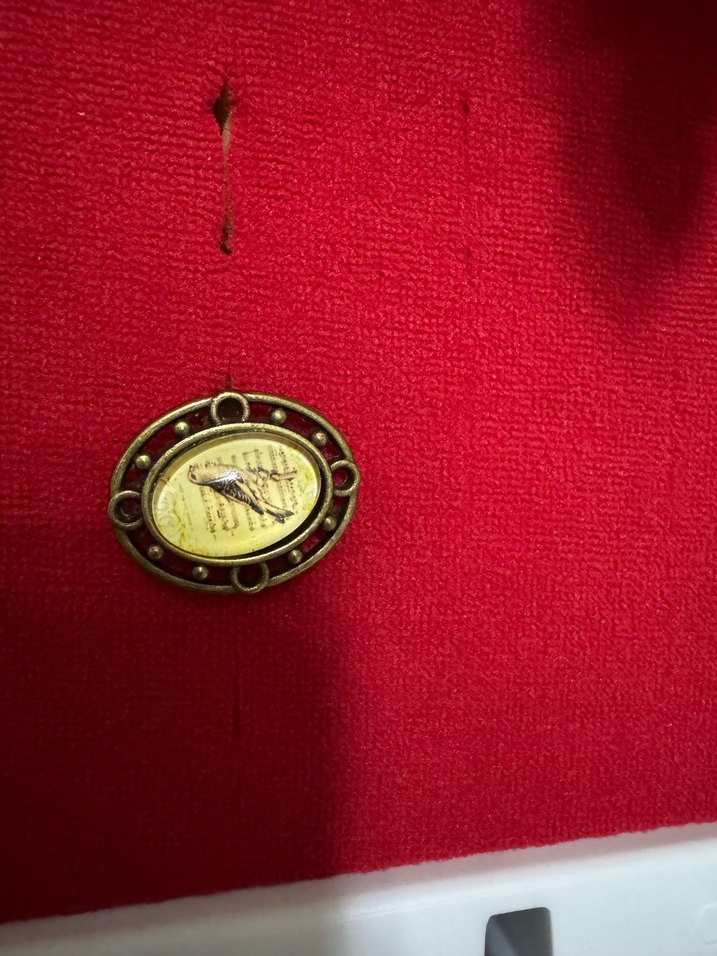 Vintage Düğmeli Kadın Yüzük - Görsel 2