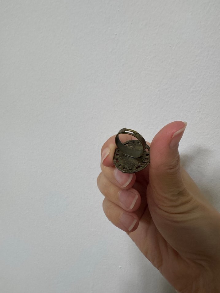 Vintage Düğmeli Kadın Yüzük - Görsel 4