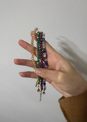 Çok Renkli Boncuklu Bohem Bileklik Seti - Görsel 2