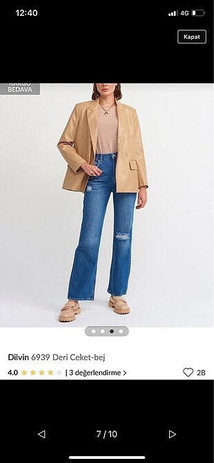 dilvin deri blazer
