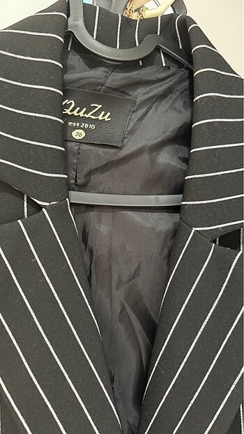 Quzu Quzu çizgili blazer