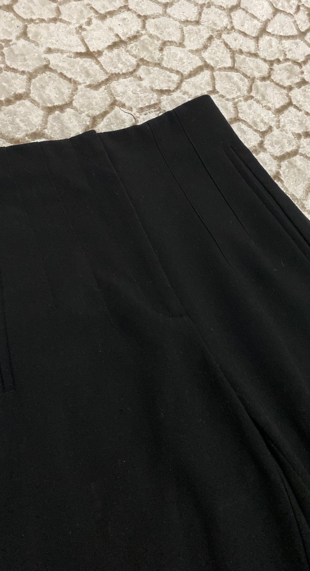 Kadın Siyah Kumaş Pantolon - Görsel 2