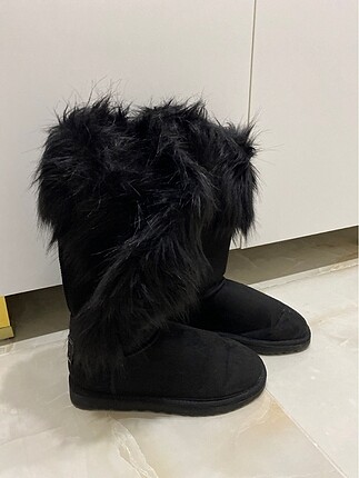 Ugg Tüylü Uzun Çizme