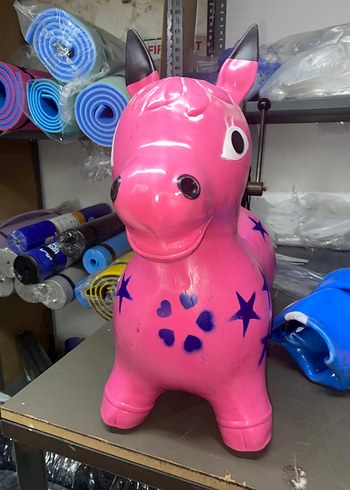 Beden Pembe Yıldızlı Şişme Oyuncak