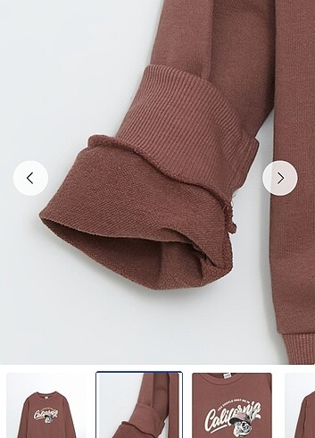 10 Yaş Beden kahverengi Renk Sweatshirt