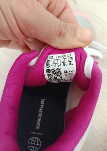 Kız Çocuk Pembe Bağcıklı Spor Ayakkabı - Görsel 4