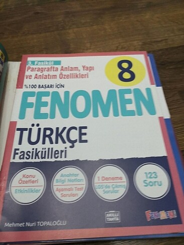  Beden Fenomen 8.sınıf Türkçe fasikül soru bankası 