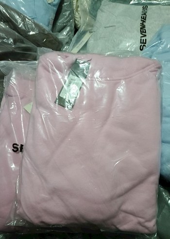 l Beden pembe Renk Pembe Oversize Kapüşonlu Sweatshirt