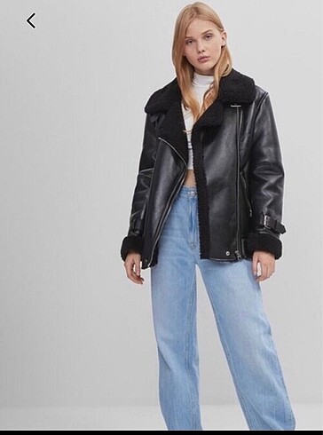 Bershka deri mont