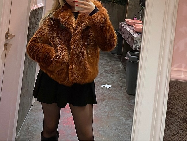 s Beden kahverengi Renk Bershka Kürk