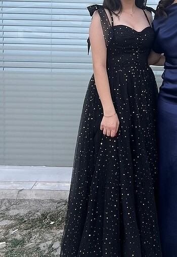 Diğer Deniz Butik Simli siyah elbise