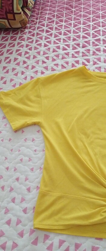 xs Beden sarı Renk Tişört