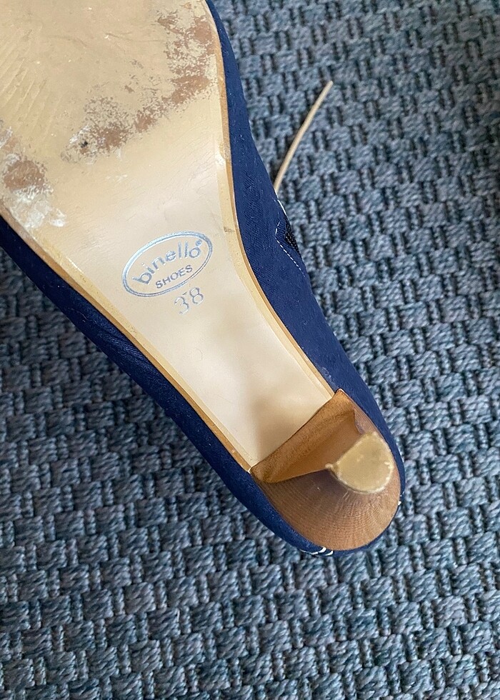 Lacivert süet ayakkabı - Görsel 4