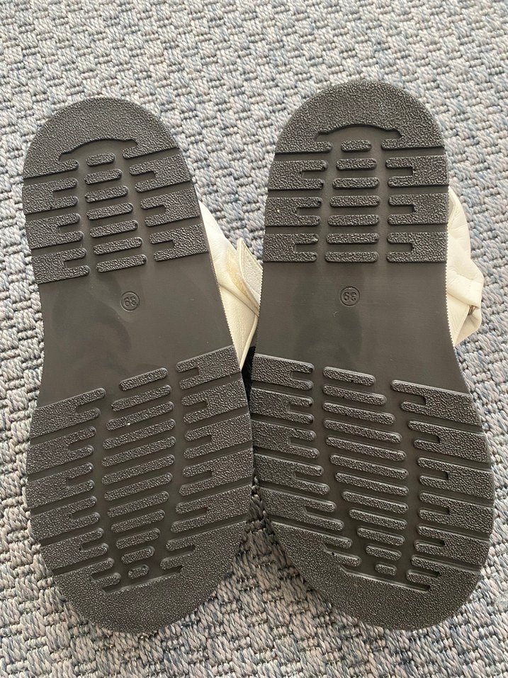 Beyaz Platform Topuklu Kadın Sandalet, Elle Sandalet - Görsel 3