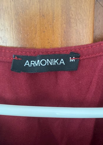 Bordo Keten Salaş Uzun Elbise - Görsel 3