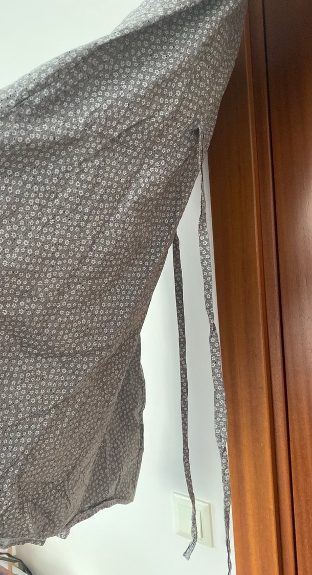 Gri Kısa Kollu Midi Rahat Elbise - Görsel 4